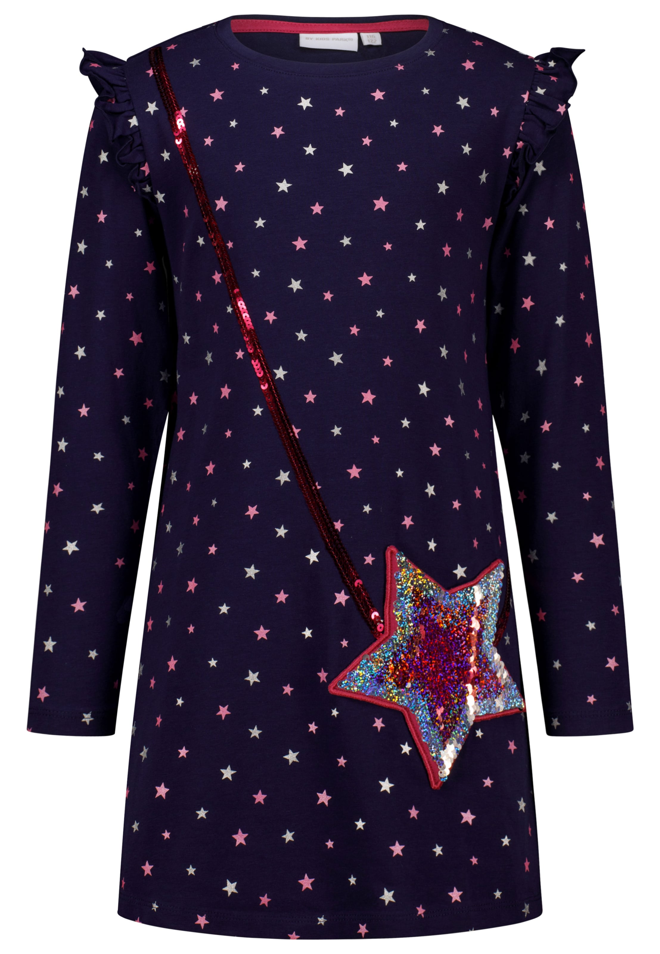 SALT AND PEPPER Sweatkleid 'Kidspark' in Blau: Vorderseite