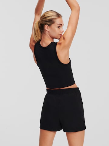 Karl Lagerfeld Skinny Workout Pants in Black