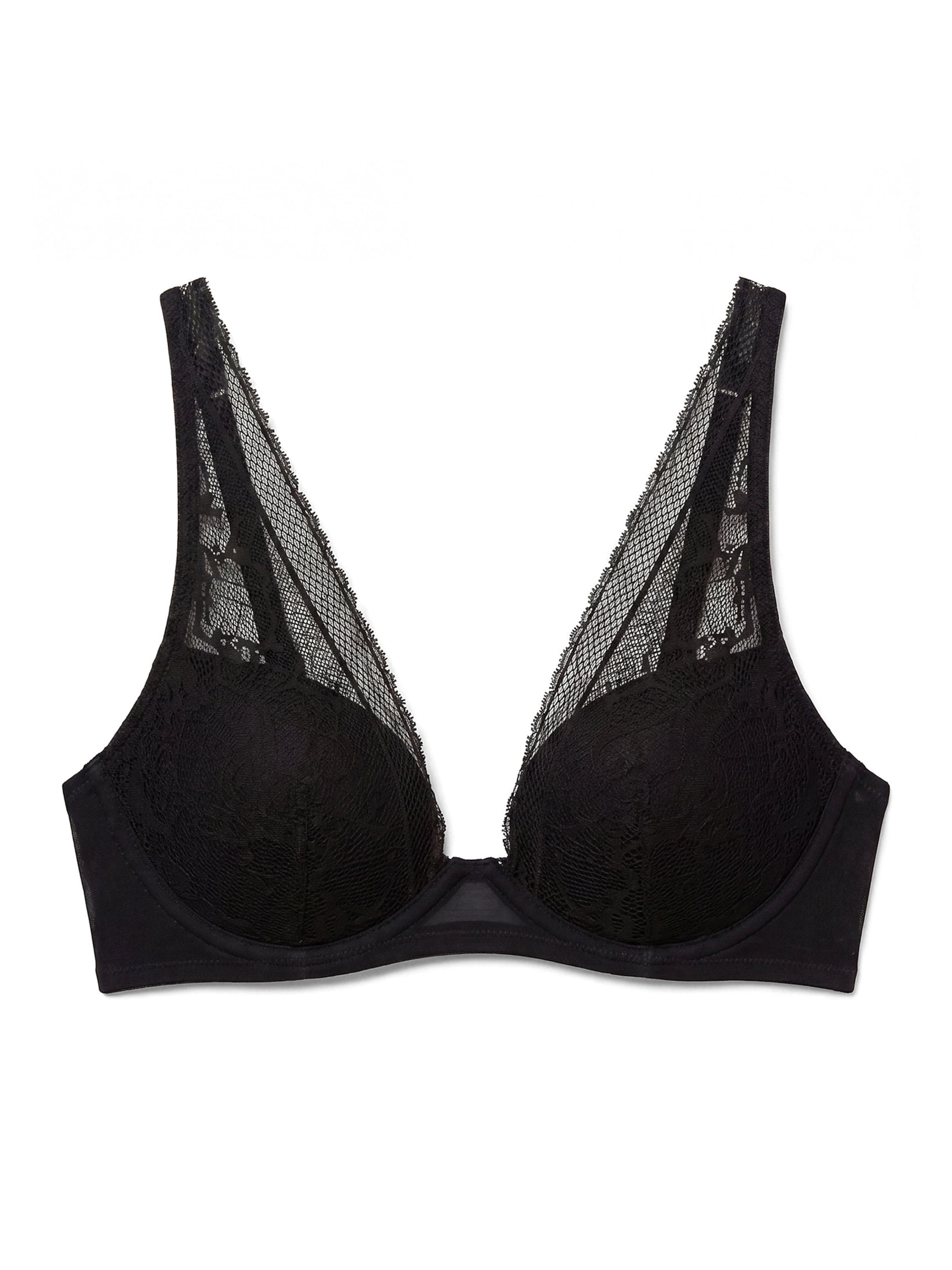 Calvin Klein Triangel BH in Zwart: voorkant