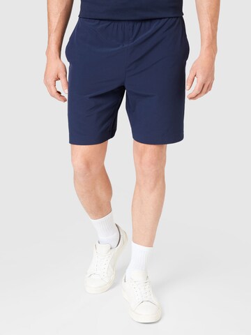 Lacoste Sport Regular Workout Pants in Blue: front