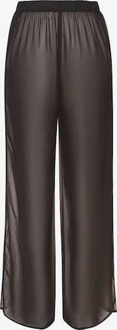 LASCANAWide Leg/ Široke nogavice Hlače - crna boja: prednji dio