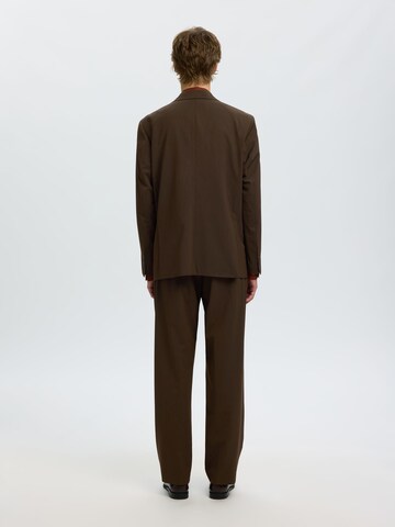 Comfort fit Giacca da completo di SELECTED in marrone