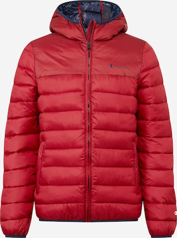 Champion Authentic Athletic Apparel Winter Jacket in Red: front