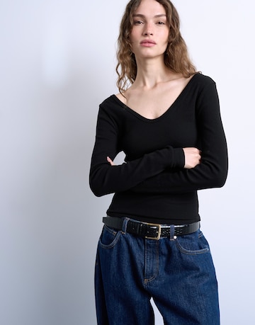 TOPSHOP Majica 'TSWENDY' | črna barva: sprednja stran