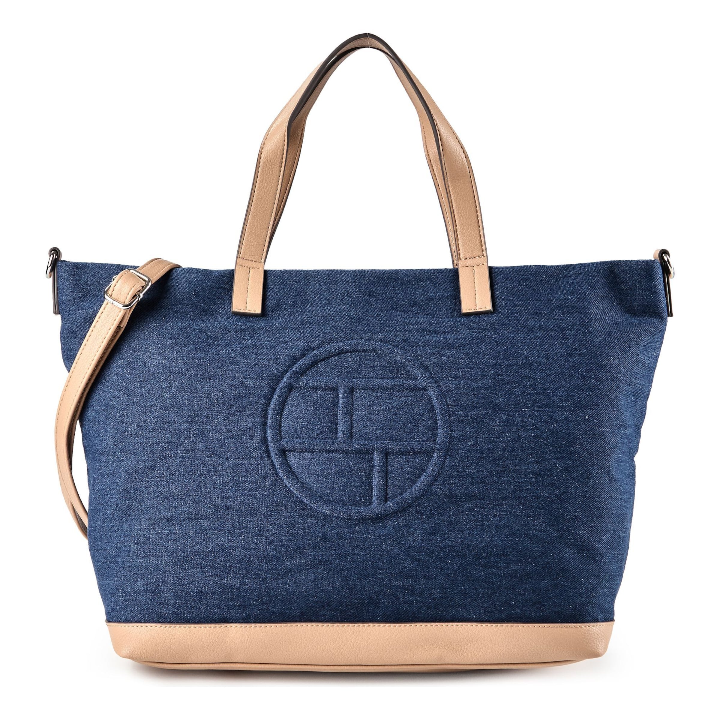 TOM TAILOR Shopper 'Gilda' in Blauw: voorkant