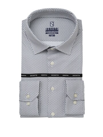 DESOTO Slim fit Button Up Shirt in Beige