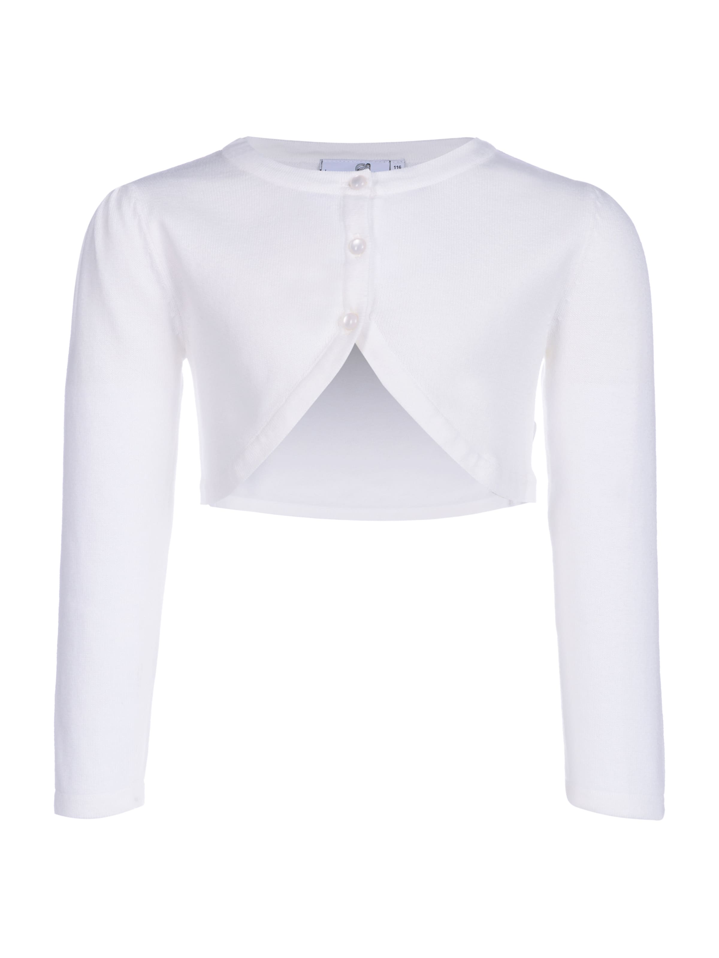 happy girls Kardigan – bílá: přední strana