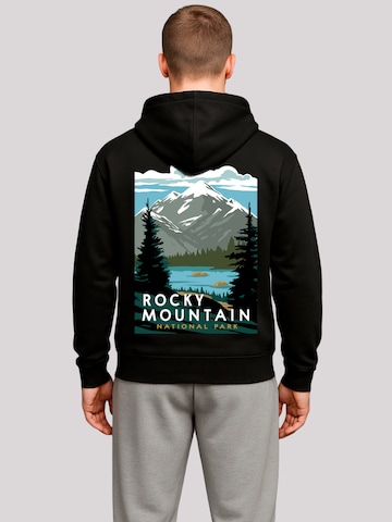Sweat-shirt 'US National Parks Rocky Mountain National Park' F4NT4STIC en noir : devant