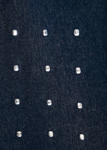 MANGO Wide Leg Jeans 'Leo' in Blau