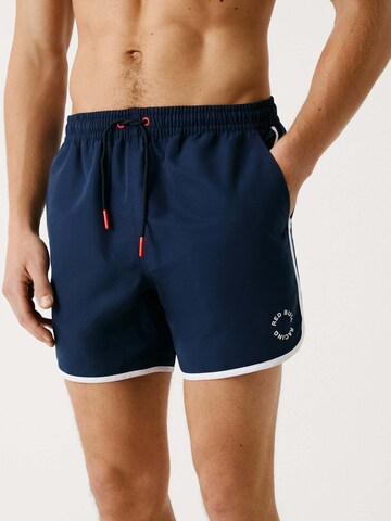 Red Bull Racing x Pepe Jeans Badeshorts 'Red Bull Racing x Pepe Jeans' in Blau: Vorderseite