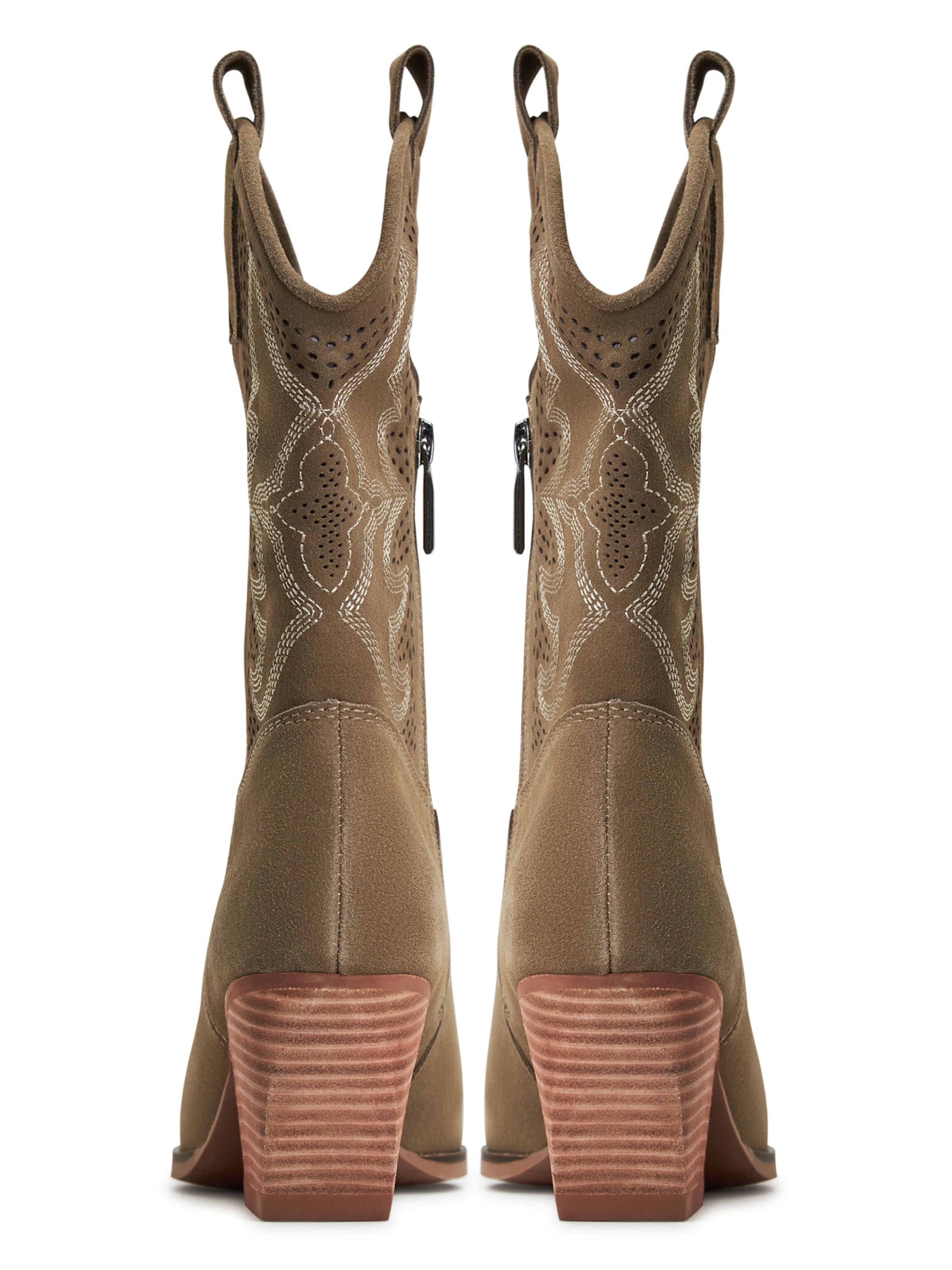 Bottes de cowboy CESARE GASPARI en beige