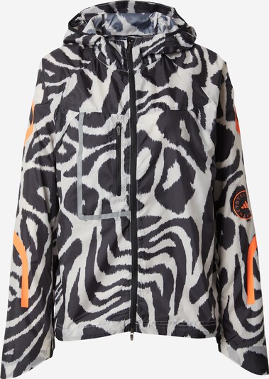ADIDAS BY STELLA MCCARTNEY Sportska jakna 'Truepace' u bazalt siva / narančasta / bijela, Pregled proizvoda
