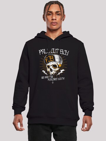 F4NT4STIC Sweatshirt 'Fall Out Boy Youth Skull' in Black: front