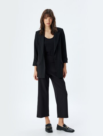 Koton Regular Trousers 'Palazzo' in Black