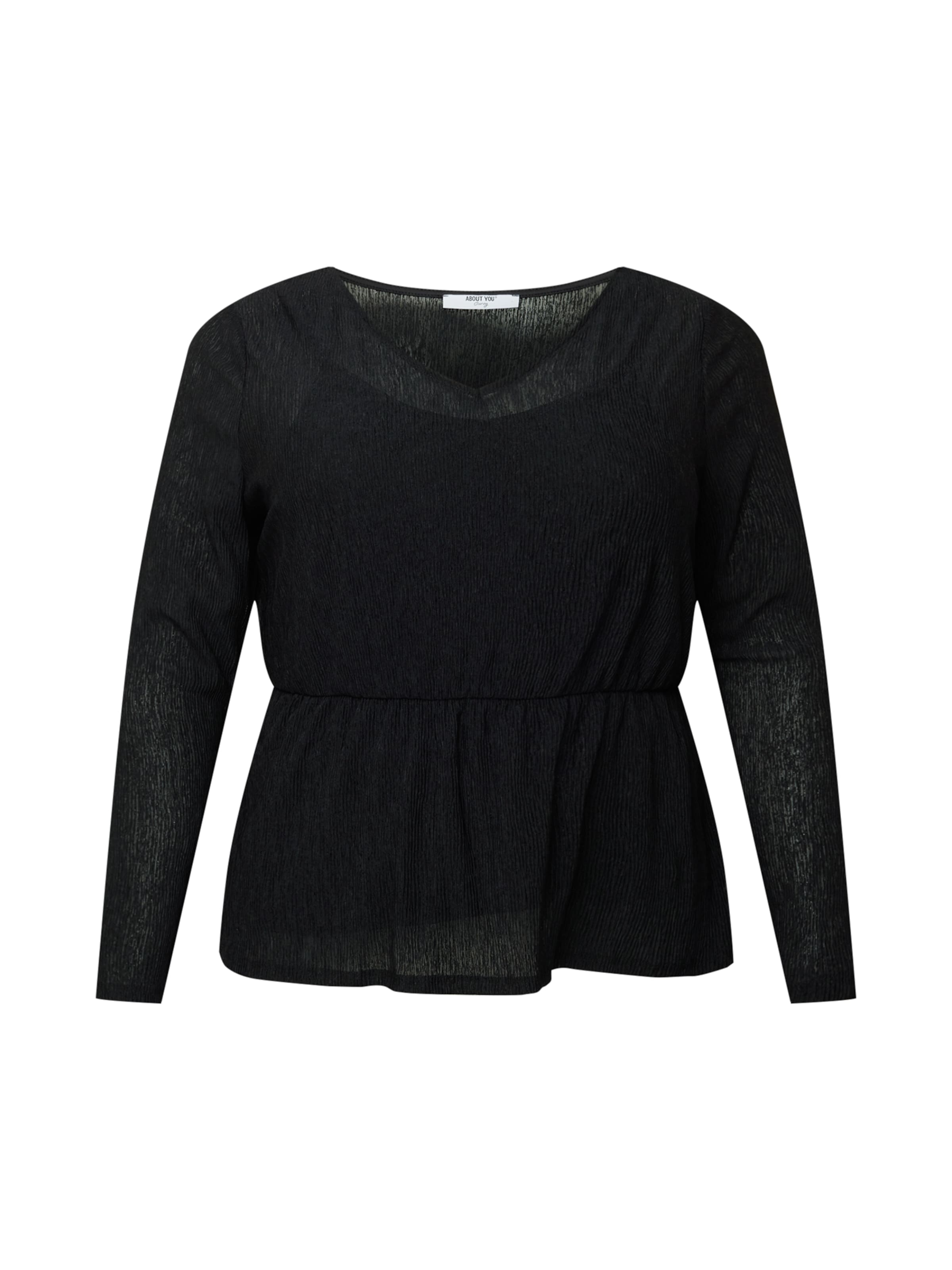 ABOUT YOU Curvy - Camiseta 'Hilka' en negro: frente