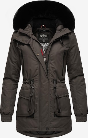 NAVAHOO Winterparka in Groen: voorkant