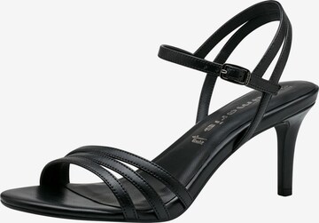 TAMARIS Strap Sandals in Black: front