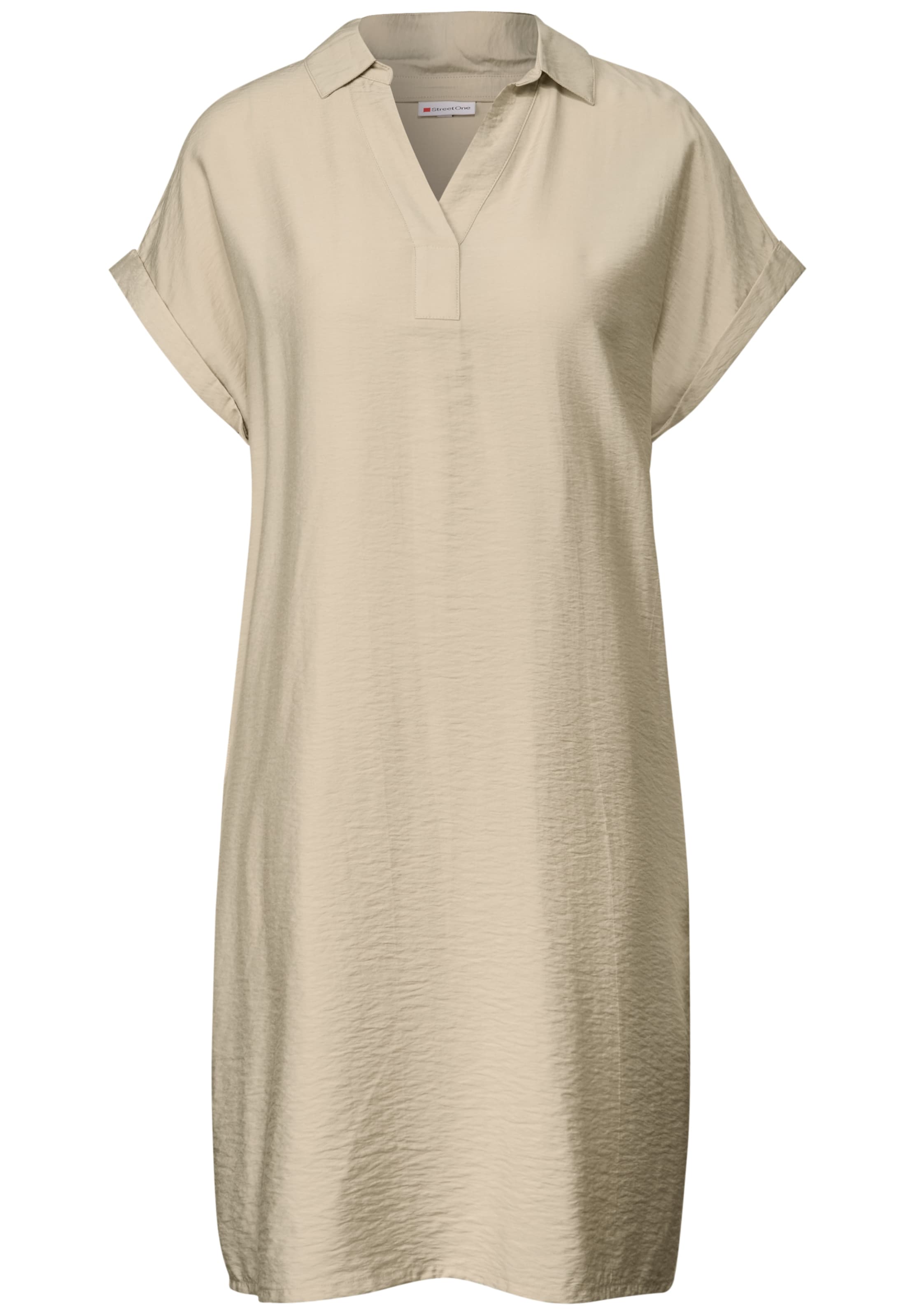 STREET ONE Kleid in Beige: Vorderseite