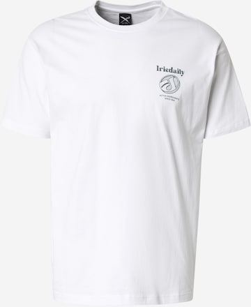 T-Shirt 'Hangover Club' Iriedaily en blanc : devant
