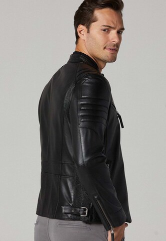 Derimod Lederjacke in Schwarz
