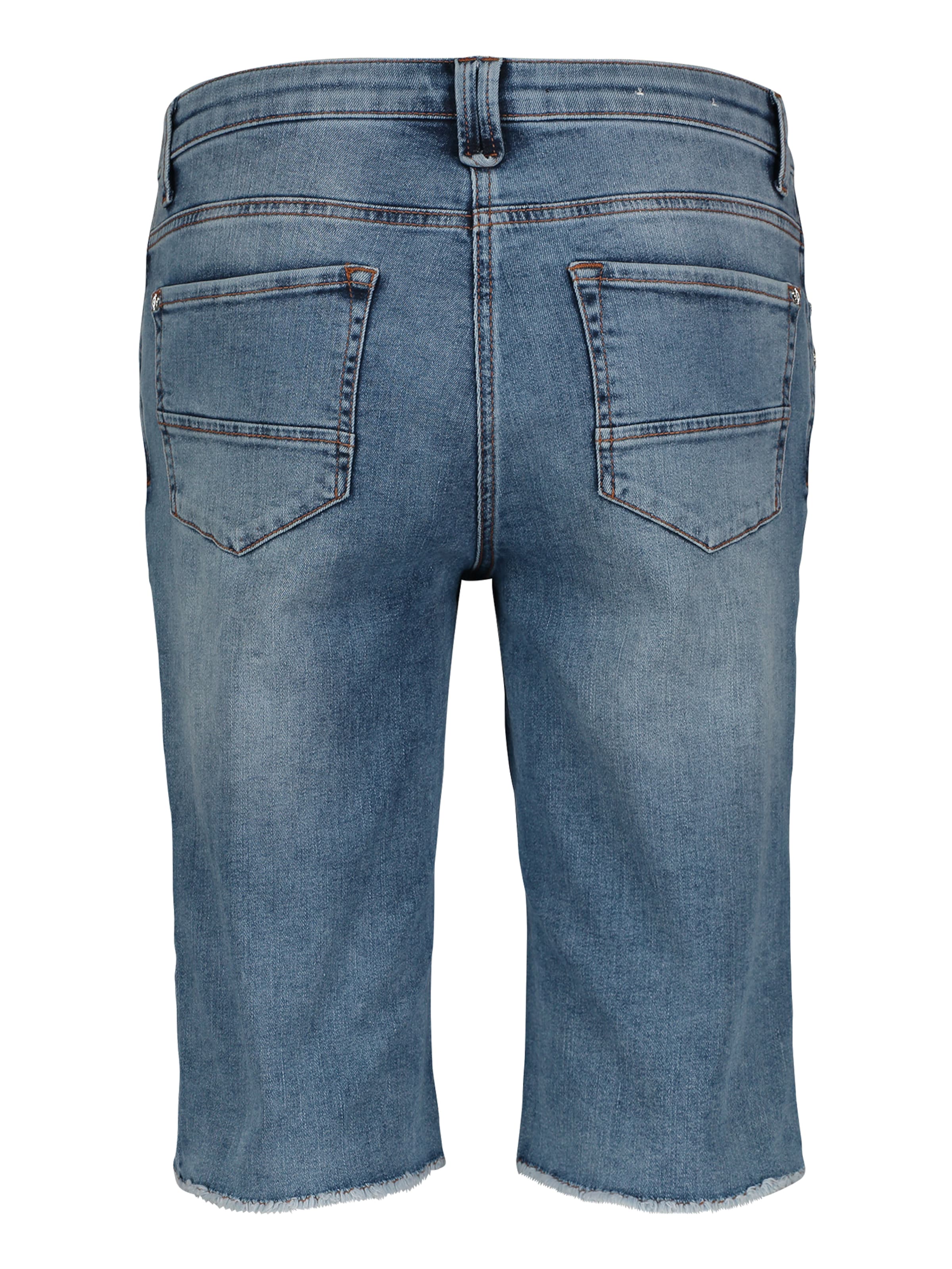 Frauen Große Größen Betty Barclay Jeans-Shorts mit aufgesetzten Taschen in Blau - ZQ38799