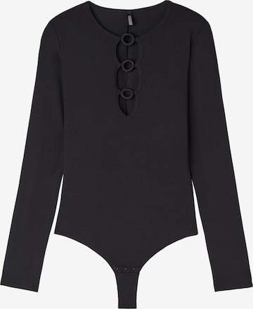INTIMISSIMI Shirt Bodysuit 'CRAFTED ELEGANCE' in Black: front