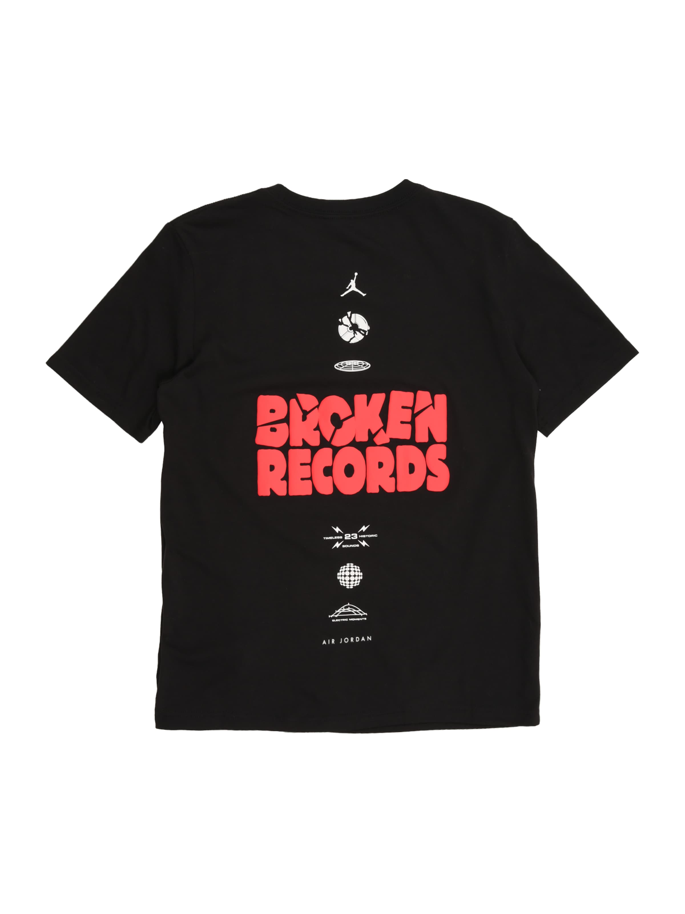 Jordan Póló 'BROKEN RECORDS' - fekete