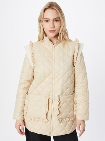 Notes du Nord Between-Season Jacket 'Cora' in Beige: front