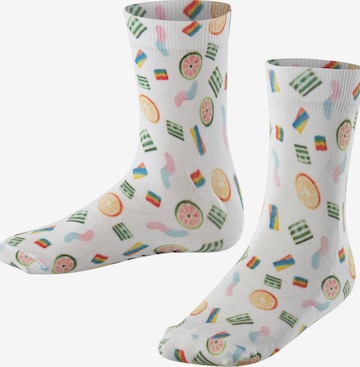 FALKE Socken 'Colouful Sweets Print' in Weiß: Vorderseite