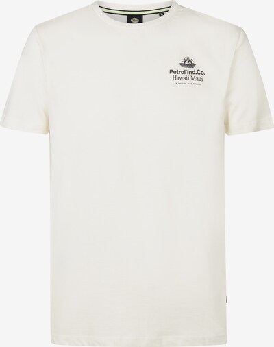 Petrol Industries T-Shirt 'Radient' en noir / blanc naturel, Vue avec produit