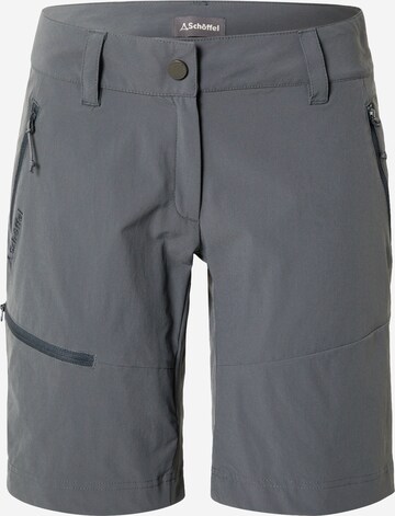 Schöffel Regular Outdoor Pants 'Toblach 2' in Grey: front