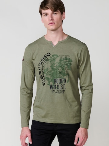 T-Shirt KOROSHI en vert : devant