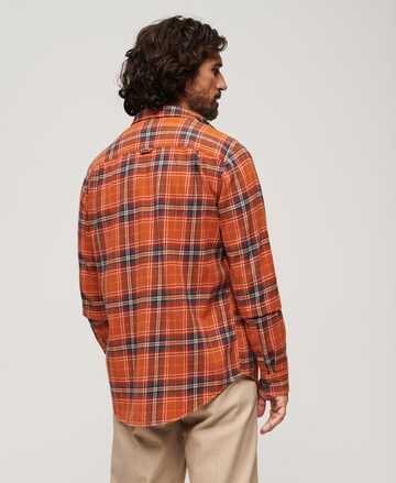 Superdry Comfort fit Overhemd in Oranje