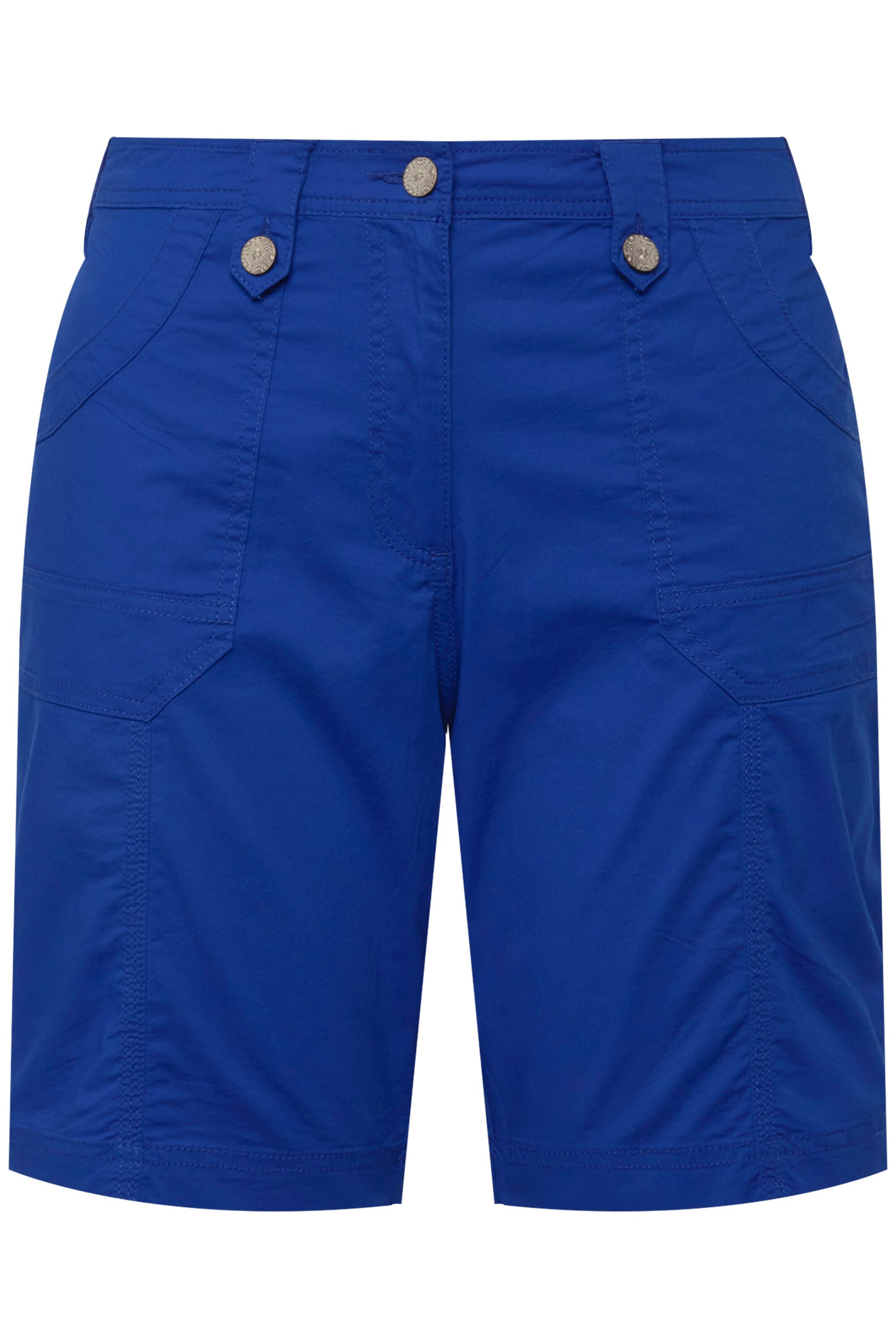 Ulla Popken Regular Broek in Blauw: voorkant