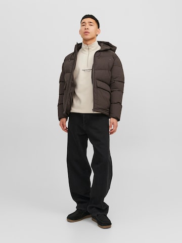 JACK & JONES Between-Season Jacket 'Vesterbro' in Brown