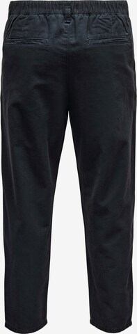 regular Pantaloni con pieghe 'Dew' di Only & Sons in blu