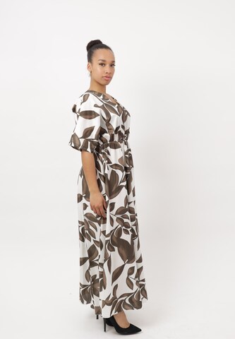 Elara Dress in Brown