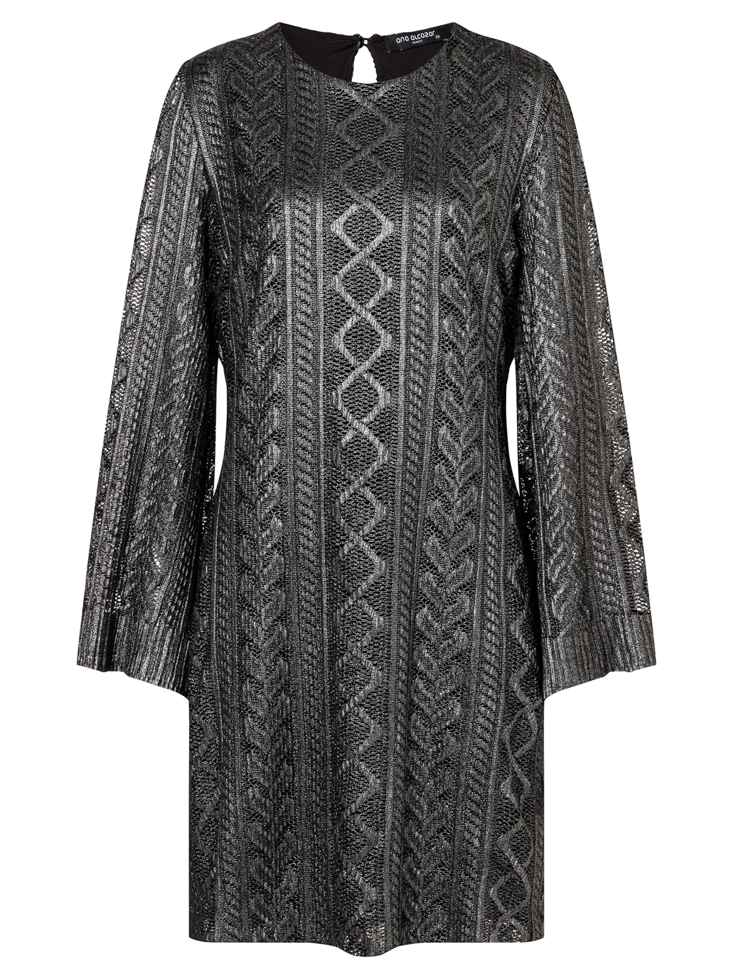 Ana Alcazar Avondjurk ' Ablina ' in Grijs: voorkant