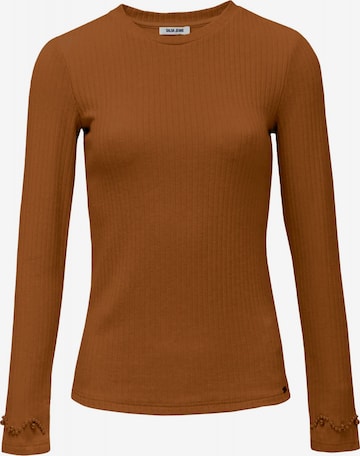 Salsa Jeans Langarm-shirts in Braun: Vorderseite