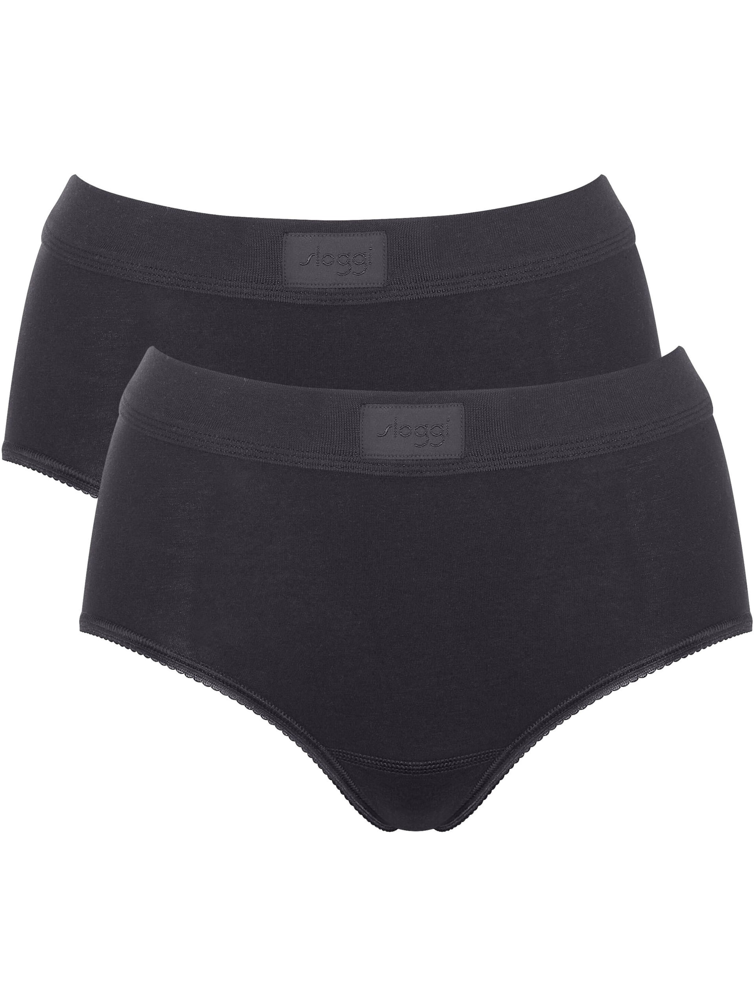 SLOGGI Maxislip ' Double Comfort Maxi ' in Schwarz: Vorderseite