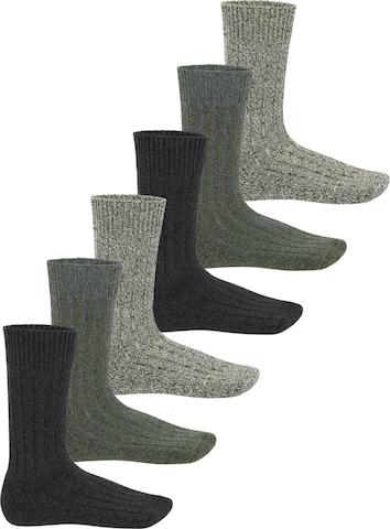 footstar Socks 'Norwegian' in Green: front