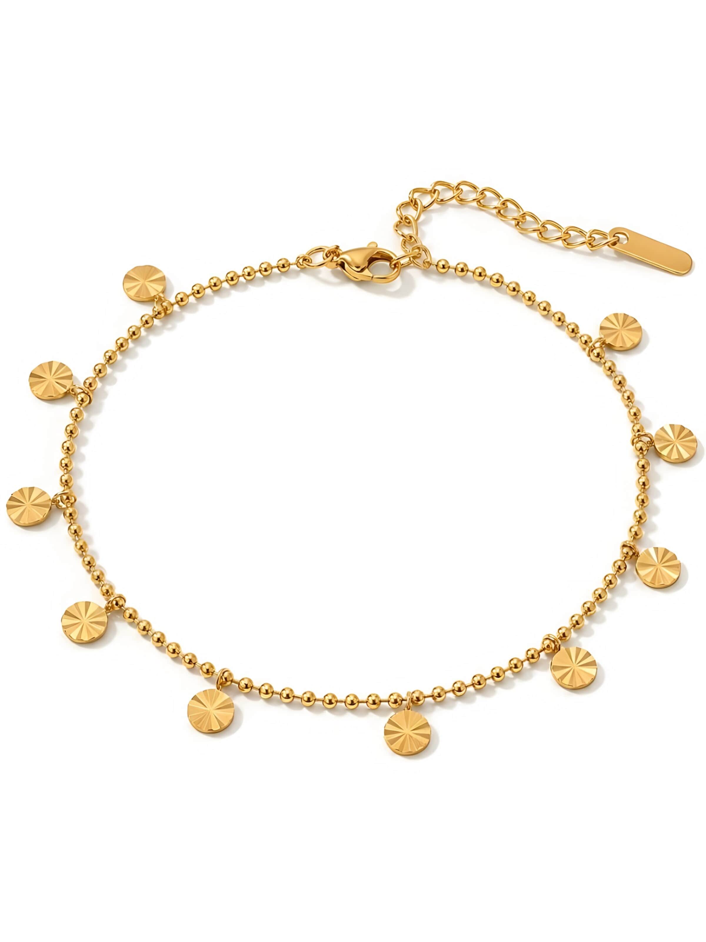 hiBALI Foot Jewelry 'Nana Anklet' in Gold: front