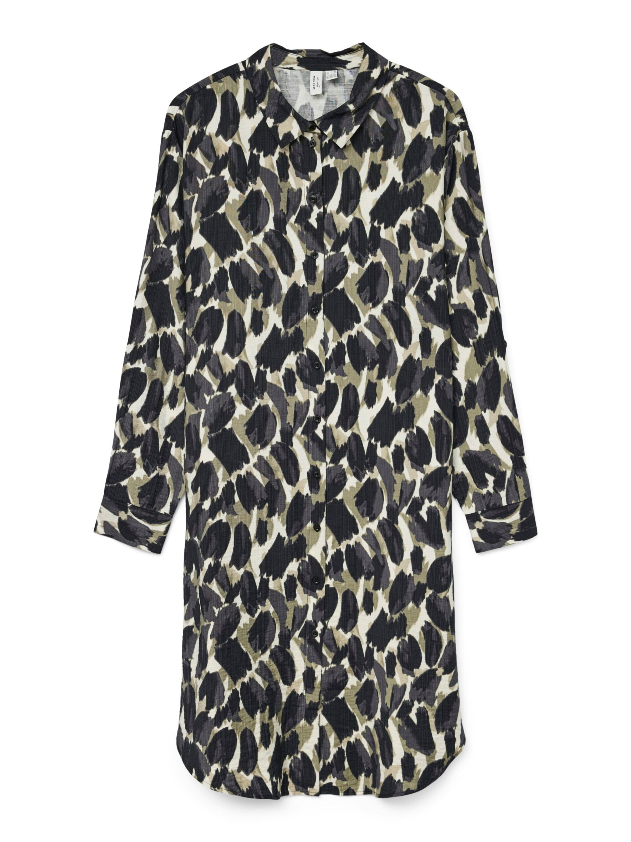 VERO MODA Blousejurk in Zwart: voorkant
