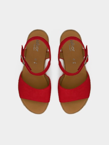 Sandales GABOR en rouge