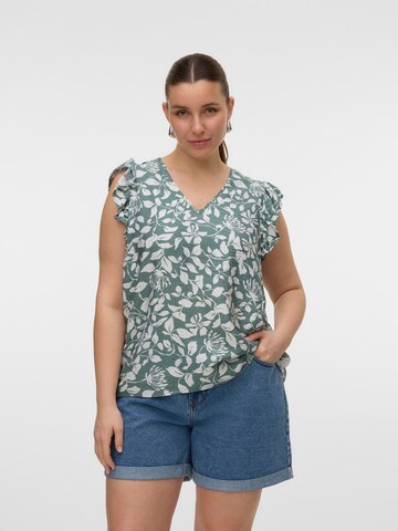 Chemisier 'VMCVera' Vero Moda Curve en vert : devant