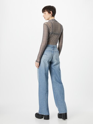 G-Star RAW Wide leg Jeans 'Judee' i blå