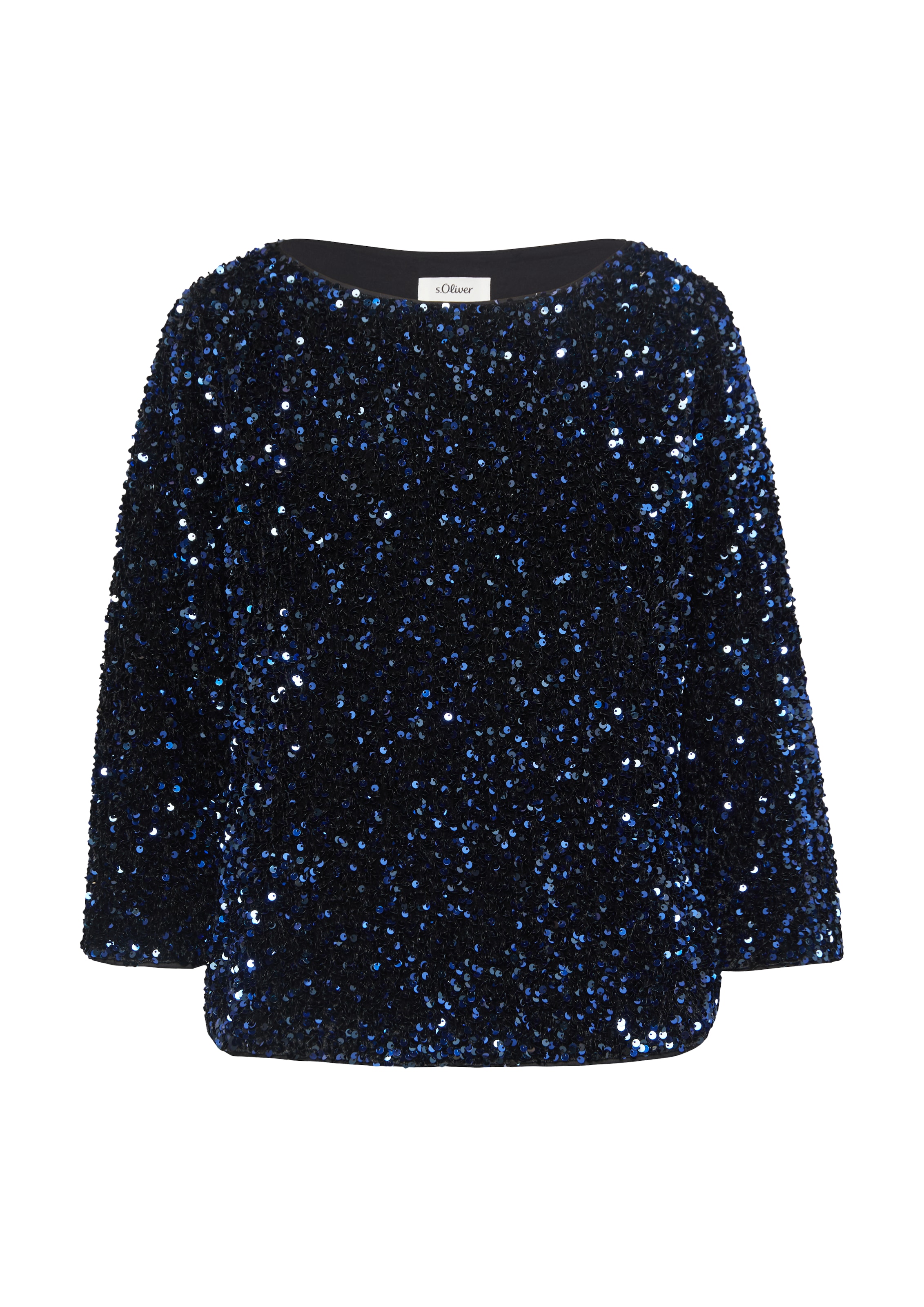 s.Oliver BLACK LABEL Bluse in Blau: Vorderseite