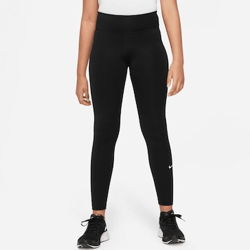 Skinny Pantalon de sport 'ONE' NIKE en noir : devant