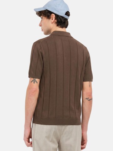 Manuel Ritz Shirt 'MANUEL RITZ MAGLIA POLO POLO'‌‌‌‌‌‌‌‌‌ in Braun