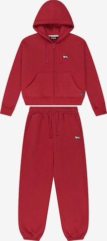 LONSDALE Sweatsuit 'Sundridge' in Red: front